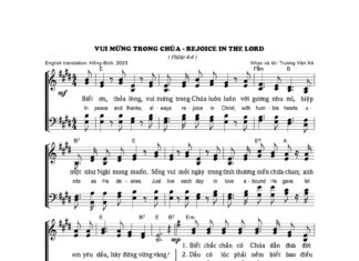 Bài hát: VUI MỪNG TRONG CHÚA