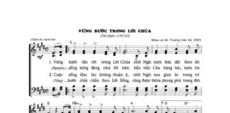 Bài hát: VỮNG BƯỚC TRONG LỜI CHÚA