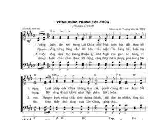 Bài hát: VỮNG BƯỚC TRONG LỜI CHÚA