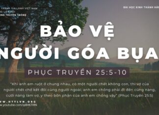 Bảo Vệ Người Góa Bụa – 19/1/2024