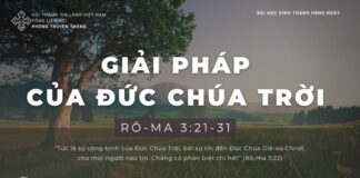 Giải Pháp Của Đức Chúa Trời – 23/1/2024