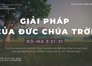 Giải Pháp Của Đức Chúa Trời – 23/1/2024