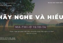Hãy Nghe Và Hiểu – 25/1/2024
