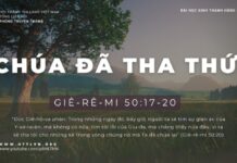 Chúa Đã Tha Thứ – 26/1/2024