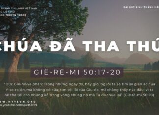 Chúa Đã Tha Thứ – 26/1/2024