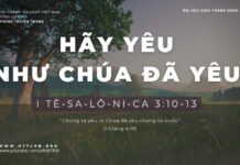 Hãy Yêu Như Chúa Đã Yêu – 30/1/2024