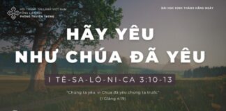 Hãy Yêu Như Chúa Đã Yêu – 30/1/2024