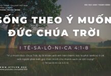 Sống Theo Ý Muốn Đức Chúa Trời – 31/1/2024