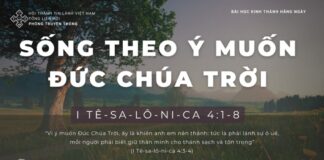 Sống Theo Ý Muốn Đức Chúa Trời – 31/1/2024