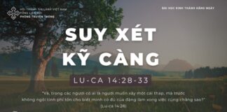Suy Xét Kỹ Càng – 4/1/2024