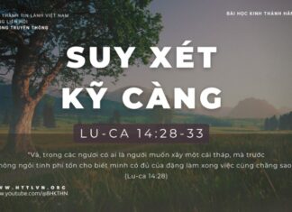 Suy Xét Kỹ Càng – 4/1/2024