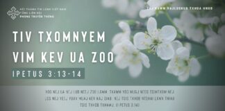 Tiv Txomnyem Vim Kev Ua Zoo – 7/1/2024