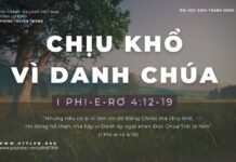 Chịu Khổ Vì Danh Chúa – 8/1/2024