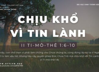 Chịu Khổ Vì Tin Lành – 9/1/2024