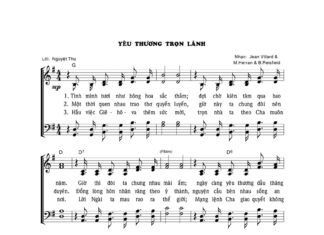 Bài hát: YÊU THƯƠNG TRỌN LÀNH