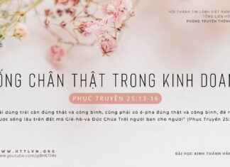 Sống Chân Thật Trong Kinh Doanh – 19/2/2024