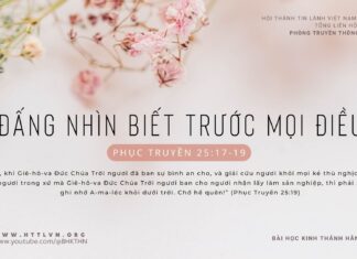 Đấng Nhìn Biết Trước Mọi Điều – 20/2/2024