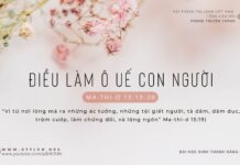 Điều Làm Ô Uế Con Người – 23/2/2024