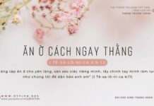 Ăn Ở Cách Ngay Thẳng – 28/2/2024