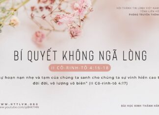 Bí Quyết Không Ngã Lòng – 4/2/2024