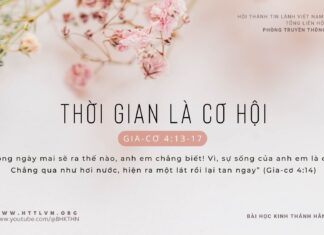 Thời Gian Là Cơ Hội – 9/2/2024