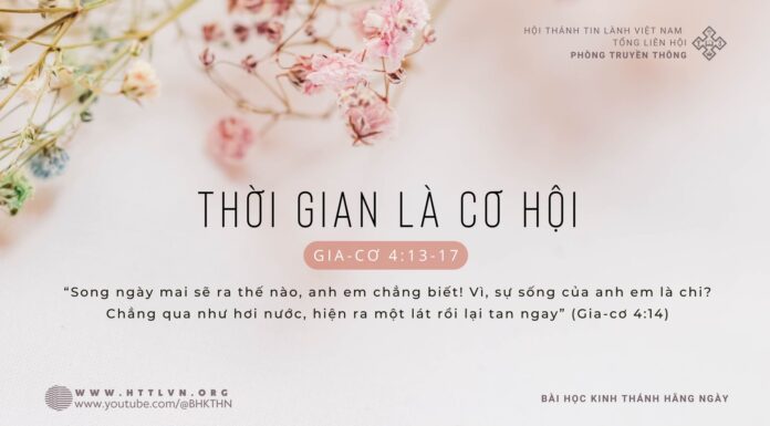 Thời Gian Là Cơ Hội – 9/2/2024
