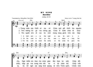 Bài hát suy niệm Chúa chịu thương khó: HY SINH
