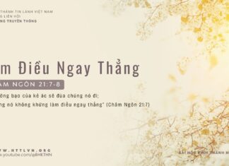 Làm Điều Ngay Thẳng -10/3/2024