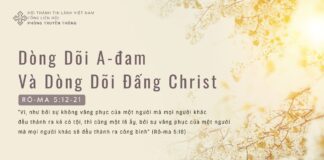 Dòng Dõi A-đam Và Dòng Dõi Đấng Christ – 19/3/2024