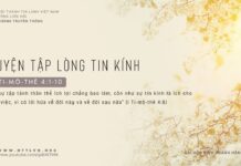 Luyện Tập Lòng Tin Kính – 2/3/2024