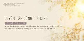 Luyện Tập Lòng Tin Kính – 2/3/2024