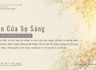 Con Của Sự Sáng – 25/3/2024