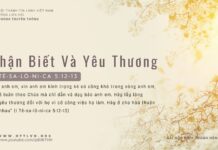Nhận Biết Và Yêu Thương – 26/3/2024