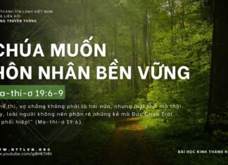 Chúa Muốn Hôn Nhân Bền Vững – 3/4/2024