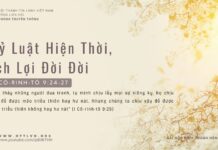 Kỷ Luật Hiện Thời, Ích Lợi Đời Đời – 7/3/2024