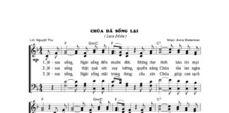 Bài hát Phục Sinh: CHÚA ĐÃ SỐNG LẠI