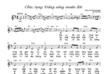 Bài hát: CHÚC TỤNG ĐẤNG SỐNG MUÔN ĐỜI