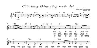 Bài hát: CHÚC TỤNG ĐẤNG SỐNG MUÔN ĐỜI