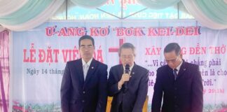 Gia Lai: Lễ Đặt Viên Đá Xây Dựng Nhà Thờ Tin Lành Plei Kơtu Wâu