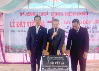 Gia Lai: Lễ Đặt Viên Đá Xây Dựng Nhà Thờ Tin Lành Plei Kơtu Wâu