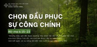 Chọn Đầu Phục Sự Công Chính – 19/4/2024