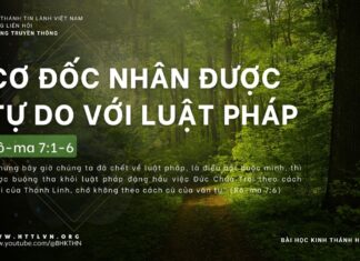 Cơ Đốc Nhân Được Tự Do Với Luật Pháp – 20/4/2024