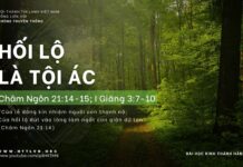 Hối Lộ Là Tội Ác – 21/4/2024
