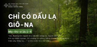 Chỉ Có Dấu Lạ Giô-na – 22/4/2024