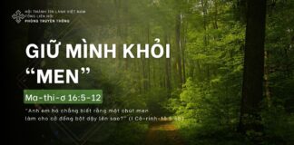 Giữ Mình Khỏi “Men” – 23/4/2024