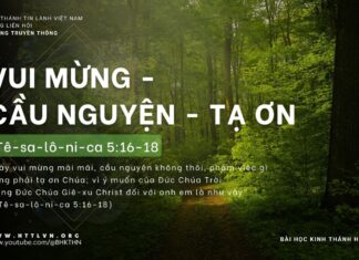 Vui mừng – Cầu nguyện – Tạ ơn – 29/4/2024