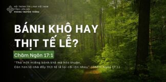 Bánh Khô Hay Thịt Tế Lễ? – 8/4/2024