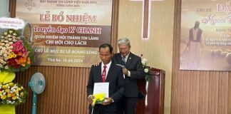 Bến Tre: Bổ Nhiệm Quản Nhiệm Hội Thánh Tin Lành Chợ Lách