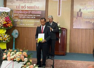 Bến Tre: Bổ Nhiệm Quản Nhiệm Hội Thánh Tin Lành Chợ Lách