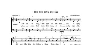 Bài hát: TÌNH YÊU CHÚA CAO SÂU